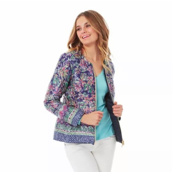LILLY PULITZER Lilah Printed Reversible Jacket NWT - Picture 12 of 15